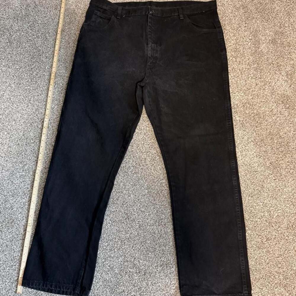 Rustler Black Cotton Denim Jeans Size 42x32